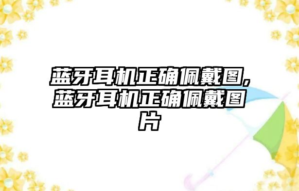 藍牙耳機正確佩戴圖,藍牙耳機正確佩戴圖片